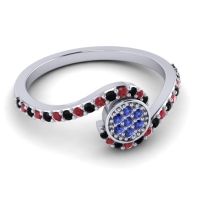 Simple Floral Pave Vapi Ring