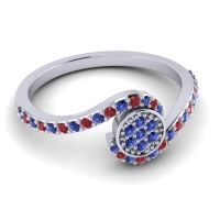 Simple Floral Pave Vapi Ring