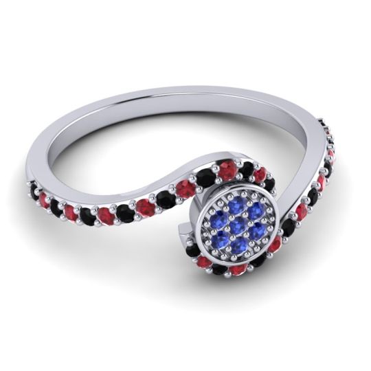 Simple Floral Pave Vapi Ring