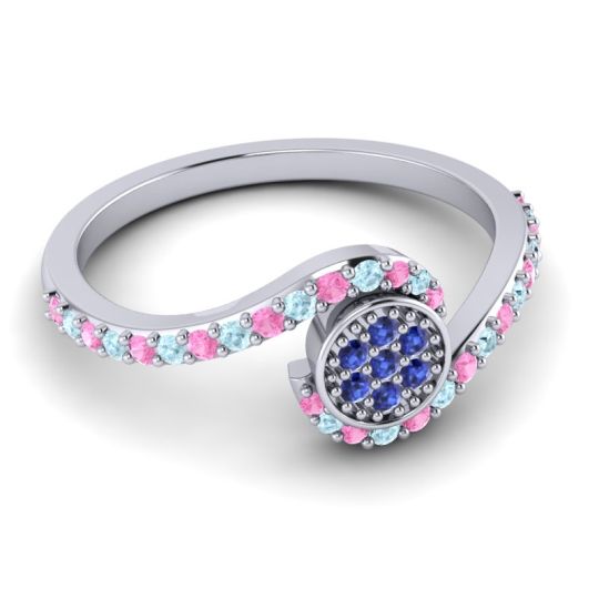 Simple Floral Pave Vapi Ring