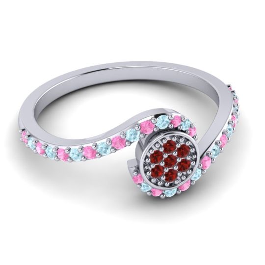 Simple Floral Pave Vapi Ring