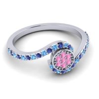 Simple Floral Pave Vapi Ring