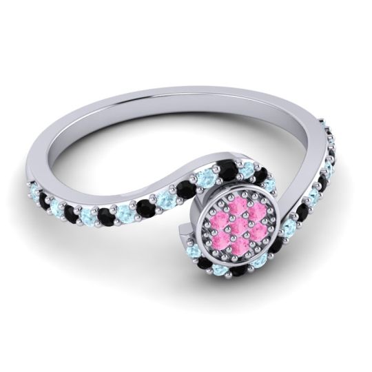 Simple Floral Pave Vapi Ring