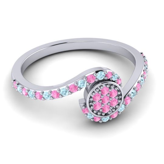 Simple Floral Pave Vapi Ring