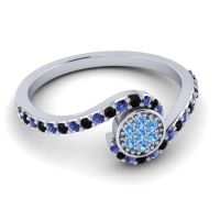 Simple Floral Pave Vapi Ring