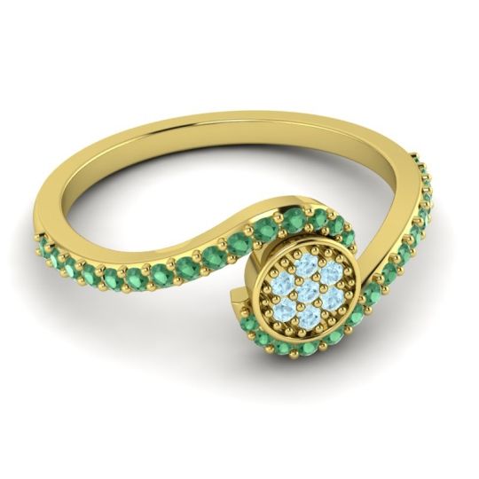 Simple Floral Pave Vapi Ring