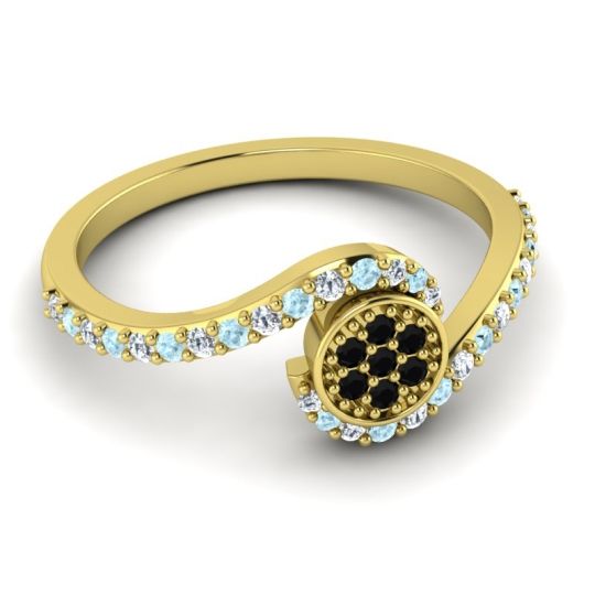 Simple Floral Pave Vapi Ring