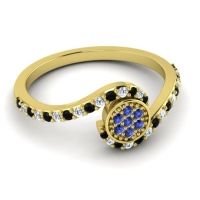 Simple Floral Pave Vapi Ring