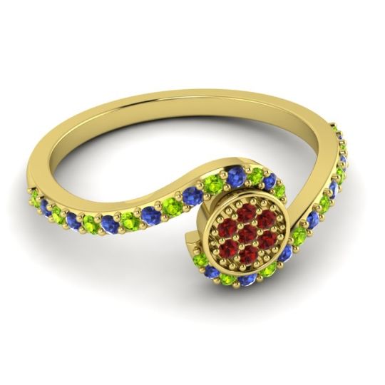 Simple Floral Pave Vapi Ring