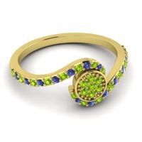 Simple Floral Pave Vapi Ring