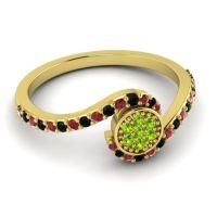 Simple Floral Pave Vapi Ring