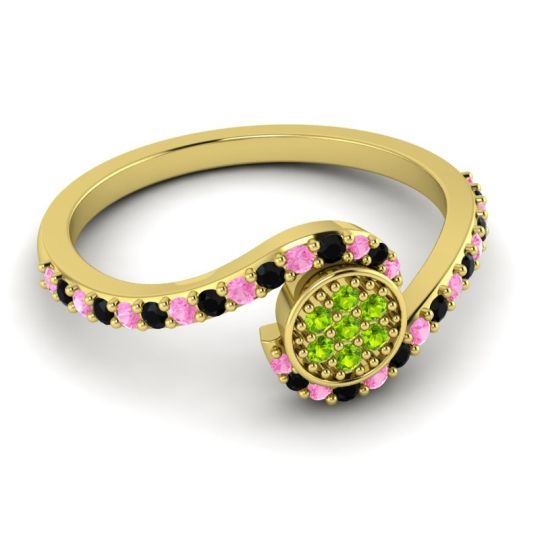 Simple Floral Pave Vapi Ring