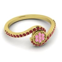 Simple Floral Pave Vapi Ring
