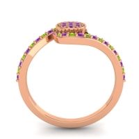 Simple Floral Pave Vapi Ring