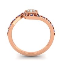 Simple Floral Pave Vapi Ring