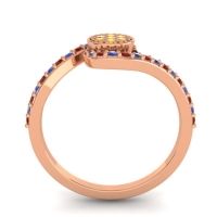 Simple Floral Pave Vapi Ring