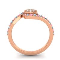 Simple Floral Pave Vapi Ring