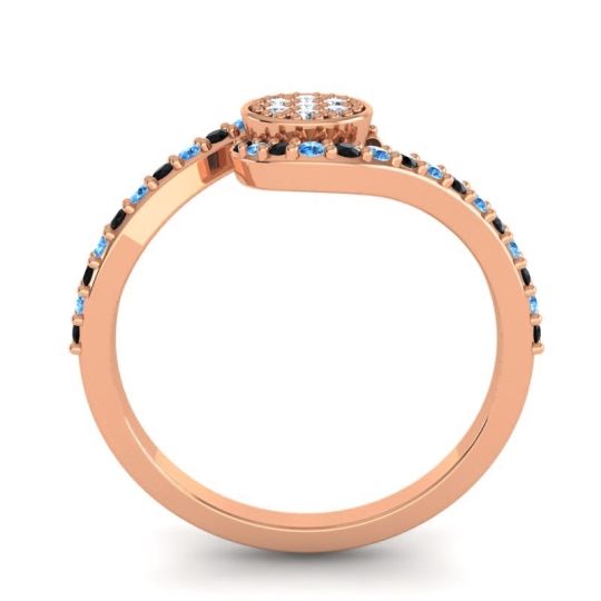 Simple Floral Pave Vapi Ring