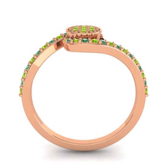 Simple Floral Pave Vapi Ring