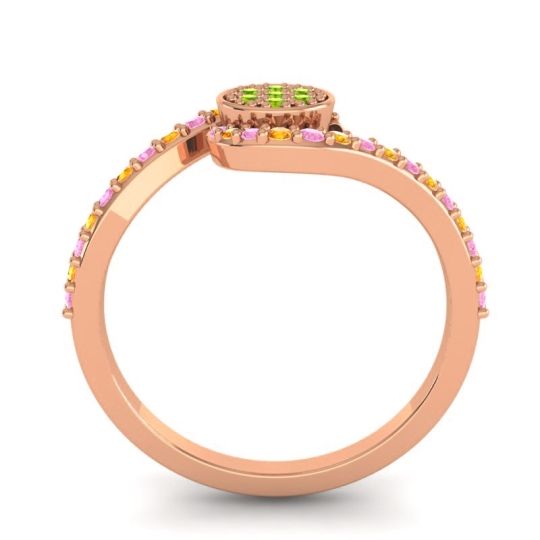 Simple Floral Pave Vapi Ring