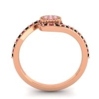 Simple Floral Pave Vapi Ring