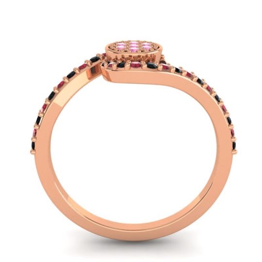Simple Floral Pave Vapi Ring