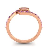 Simple Floral Pave Vapi Ring