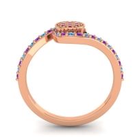 Simple Floral Pave Vapi Ring