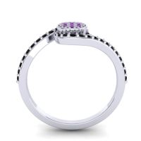 Simple Floral Pave Vapi Ring