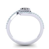 Simple Floral Pave Vapi Ring