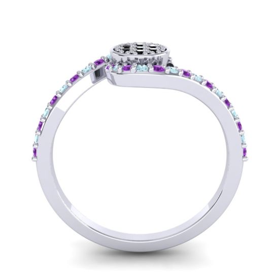 Simple Floral Pave Vapi Ring