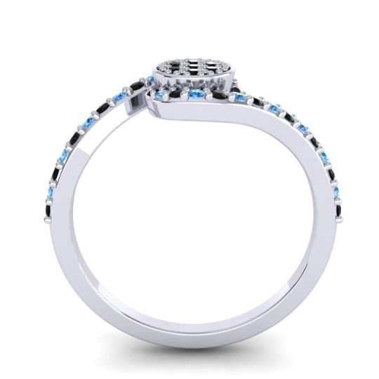 Simple Floral Pave Vapi Ring