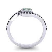 Simple Floral Pave Vapi Ring