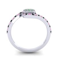 Simple Floral Pave Vapi Ring