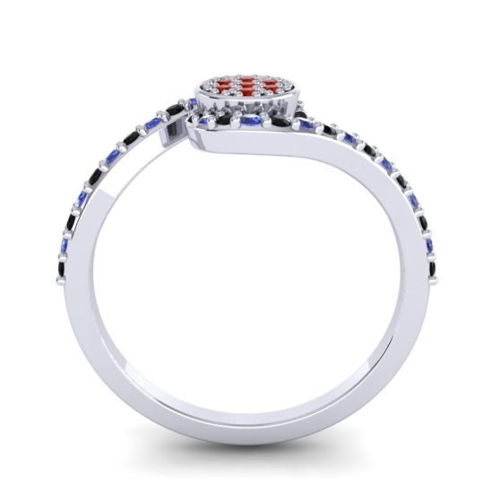 Simple Floral Pave Vapi Ring