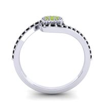 Simple Floral Pave Vapi Ring