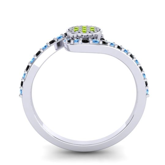 Simple Floral Pave Vapi Ring