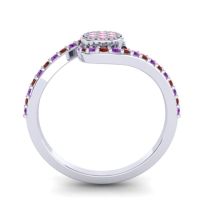 Simple Floral Pave Vapi Ring