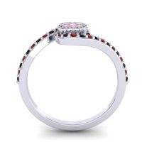 Simple Floral Pave Vapi Ring