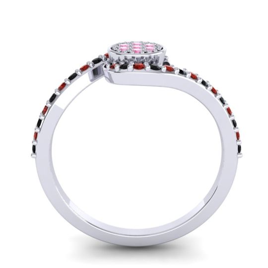 Simple Floral Pave Vapi Ring