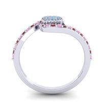 Simple Floral Pave Vapi Ring