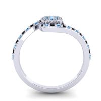 Simple Floral Pave Vapi Ring