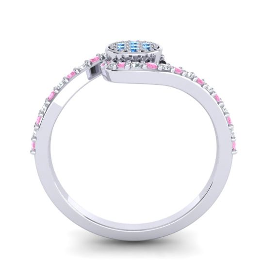 Simple Floral Pave Vapi Ring