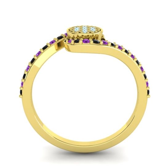 Simple Floral Pave Vapi Ring