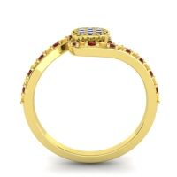 Simple Floral Pave Vapi Ring