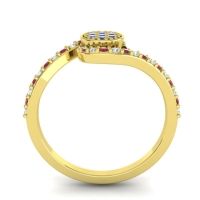Simple Floral Pave Vapi Ring