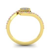 Simple Floral Pave Vapi Ring