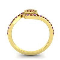 Simple Floral Pave Vapi Ring