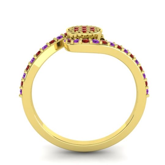 Simple Floral Pave Vapi Ring