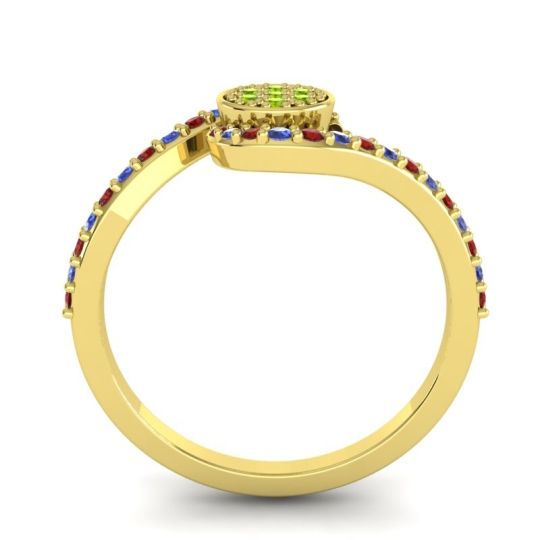 Simple Floral Pave Vapi Ring